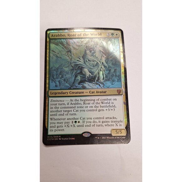Arahbo, Roar of the World - Commander‎ 2017 - Foil size of cared 3.5 by 5 inches - Picture 2 of 7